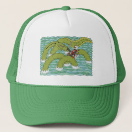 Gorra De Camionero Lambton Worm y Knight