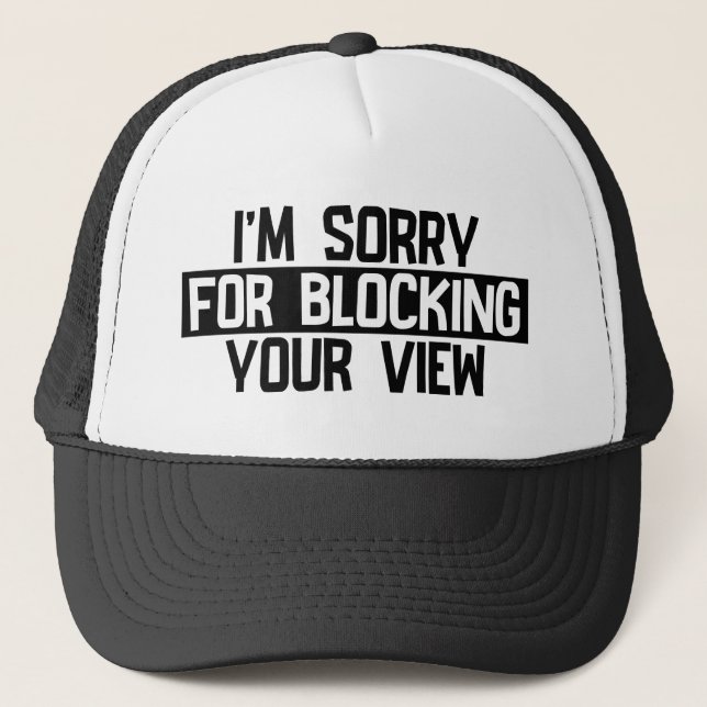 Gorra De Camionero Lamento haber bloqueado tu opinión (negro) (Anverso)