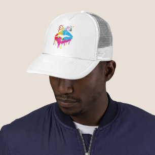 Gorra De Camionero Lámparas de arcoiris con orgullo   LGBTQ   Levadur