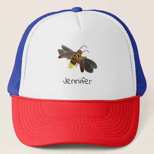 Gorra De Camionero Lampyridae brillante personalizada (Anverso)