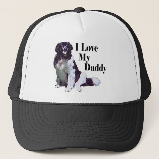 Gorra De Camionero Landseer ama a su papá (Anverso)