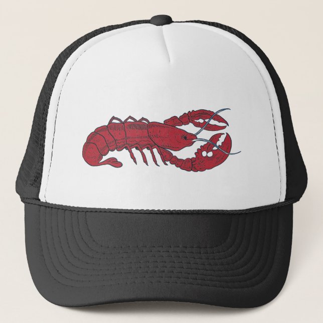 Gorra De Camionero Langosta del vintage (Anverso)