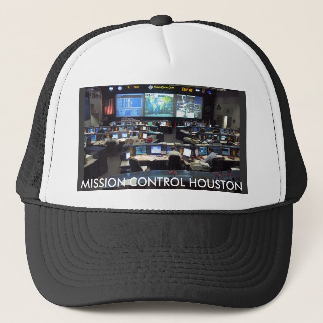 Gorra De Camionero Lanzadera del control de misión, CONTROL de MISIÓN (Anverso)