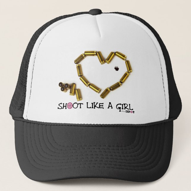 Gorra De Camionero Lanzamiento como un chica (Anverso)