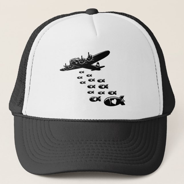 Gorra De Camionero Lanzando Bombas de Amor (Anverso)