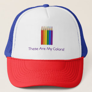 Gorra De Camionero Lápices de orgullo arcoiris