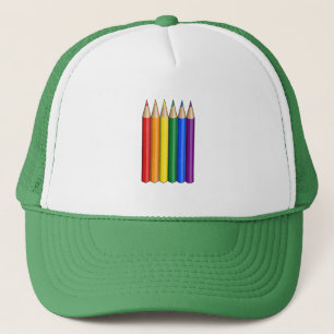 Gorra De Camionero Lápices de orgullo arcoiris
