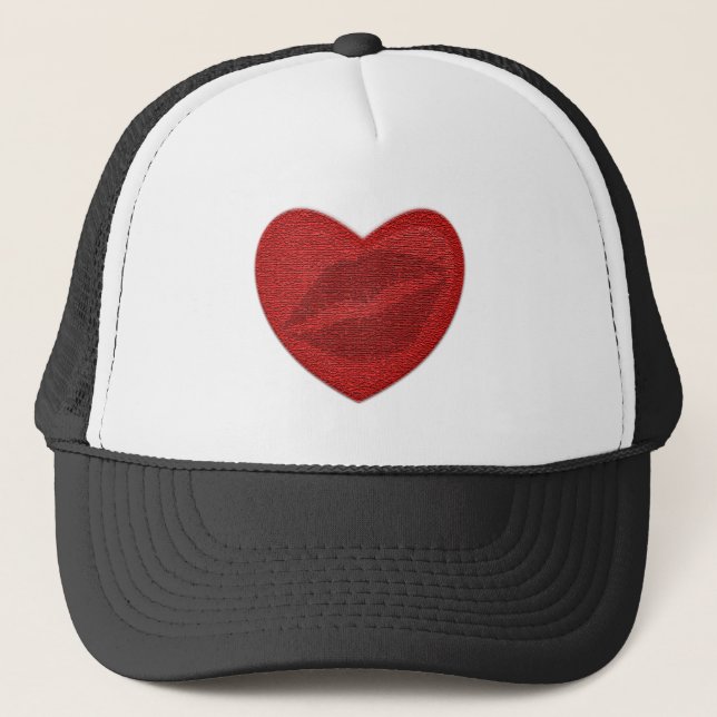 Gorra De Camionero Lápiz labial rojo (Anverso)