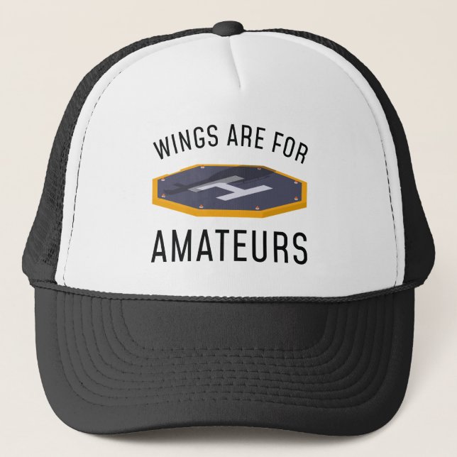 Gorra De Camionero Las Alas Son Para Aficionados (Anverso)