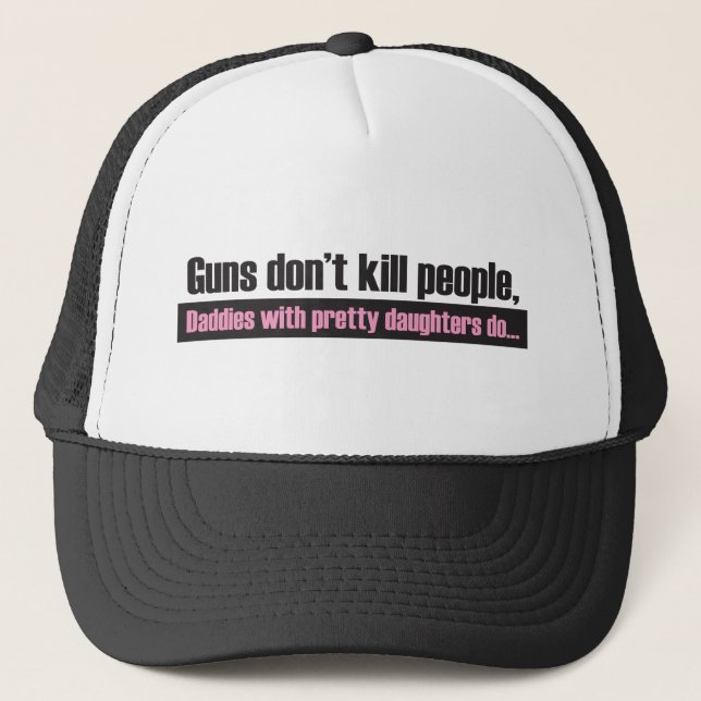 Gorra De Camionero Las armas no matan a la gente (Anverso)