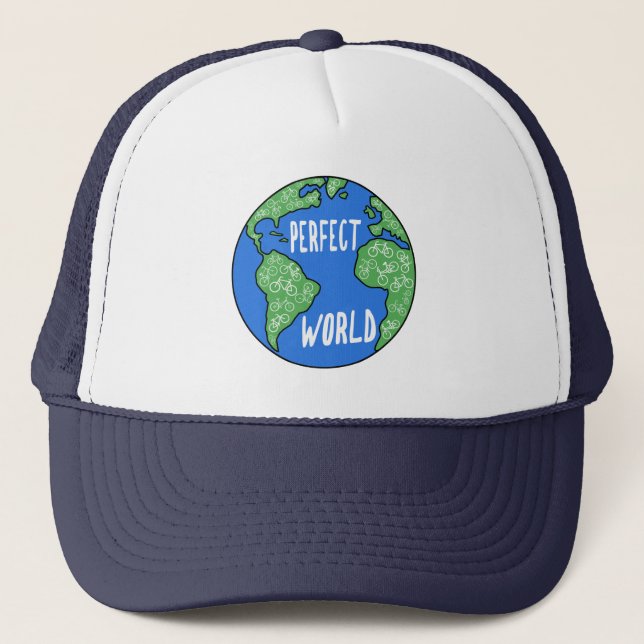 Gorra De Camionero Las Bicicletas Hacen Un Mundo Perfecto (Anverso)