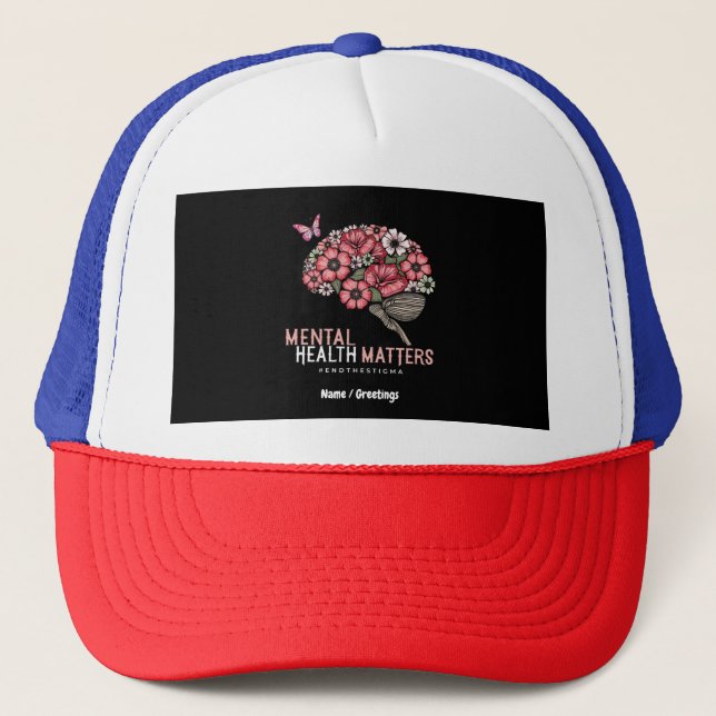 Gorra De Camionero Las cuestiones de salud mental ponen fin al estigm (Anverso)