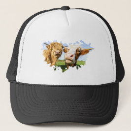 Gorra De Camionero Las divertidas vacas de Highland