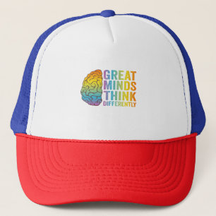 Gorra De Camionero Las Grandes Mentes Piensan Que La Neurodivergencia