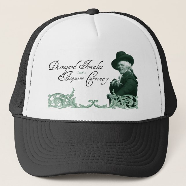 Gorra De Camionero Las hembras de la indiferencia, adquieren moneda (Anverso)