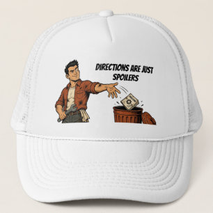 Gorra De Camionero Las instrucciones son solo chistes divertidos