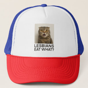 Gorra De Camionero Las lesbianas comen qué chistoso