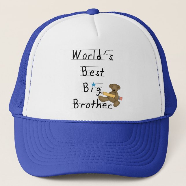Gorra De Camionero Las mejores camisetas y regalos de hermano mayor (Anverso)