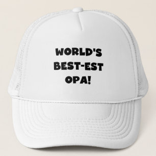 Gorra De Camionero Las mejores camisetas y regalos Opa Black Text del