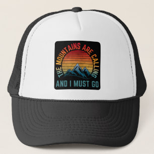 Gorra De Camionero las montañas están llamando y debo ir