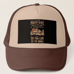 Gorra De Camionero Las montañas llaman frases sobre motivación