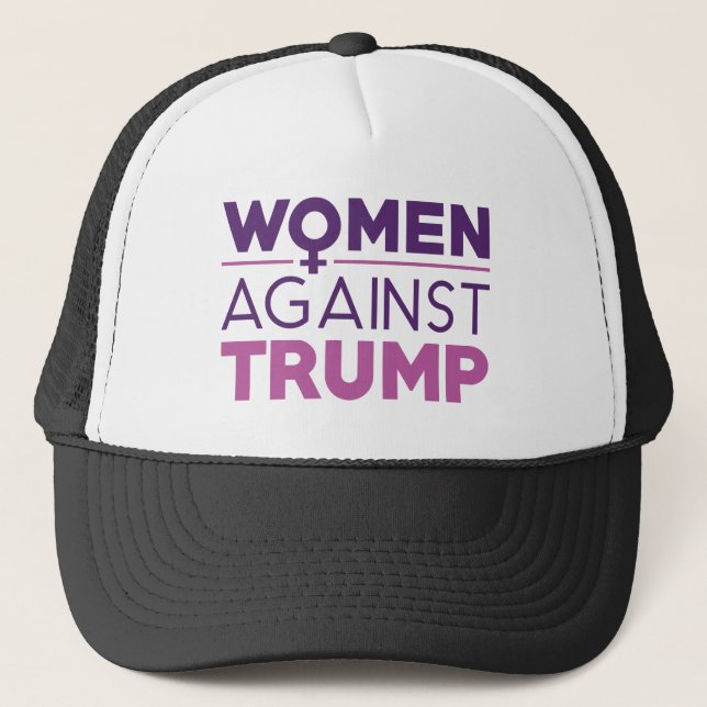 Gorra De Camionero Las mujeres contra Trump (Anverso)
