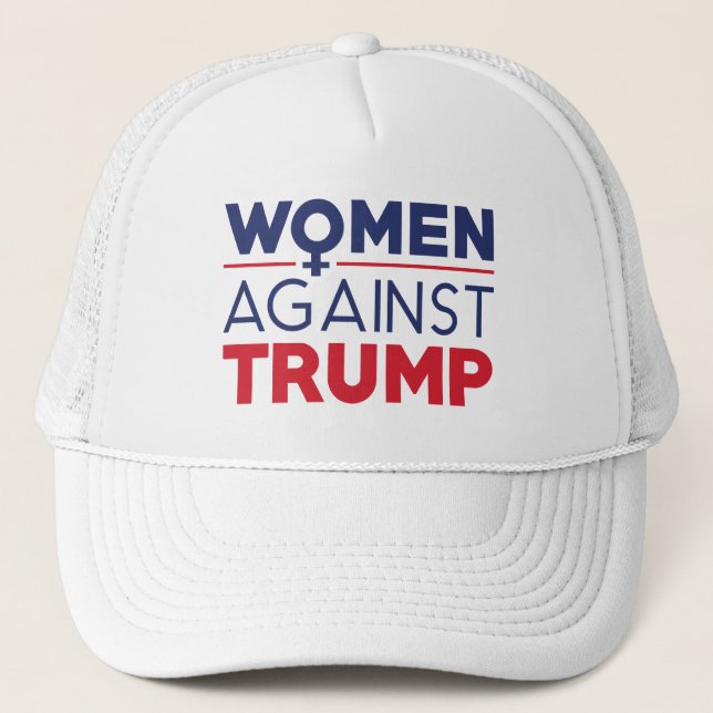Gorra De Camionero Las mujeres contra Trump (Anverso)