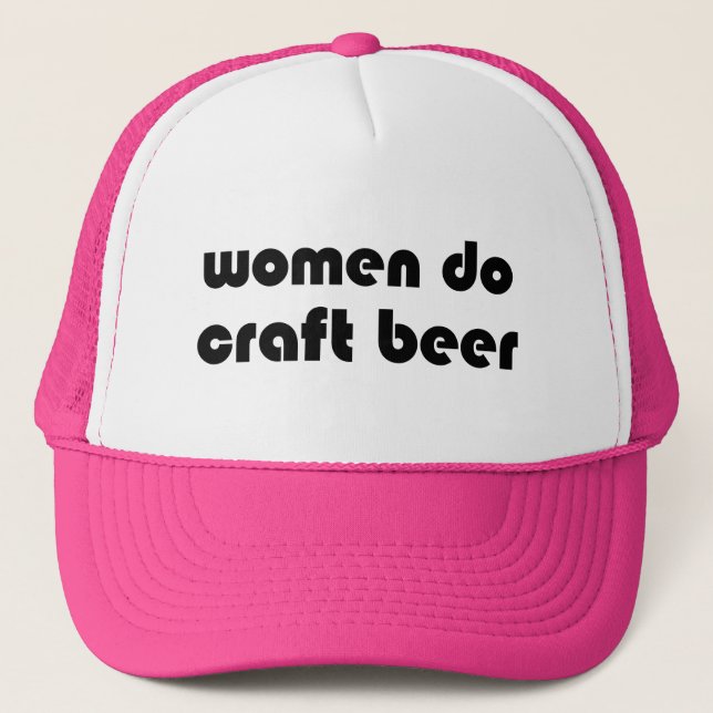 Gorra De Camionero Las Mujeres Hacen Craft Beer (Anverso)