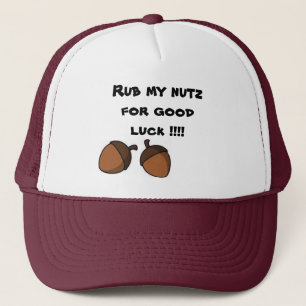 Gorra De Camionero ¡las nueces, nueces, frotan mi nutz para la buena