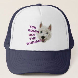 Gorra De Camionero Las palabras de Westie pequenito de la sabiduría