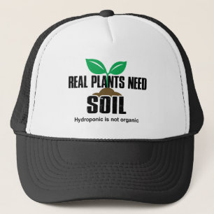 Gorra De Camionero Las Plantas Reales Necesitan Hidroponic Del Suelo 