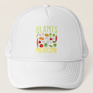 Gorra De Camionero Las Plantas Son La Mejor Medicina Guay Vegetariana