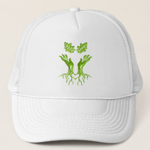 Gorra De Camionero Las raíces de árboles de la familia Hands aman la