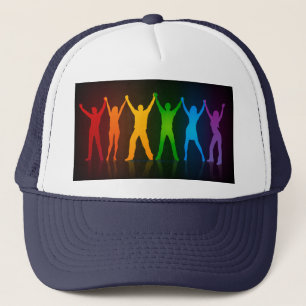 Gorra De Camionero Las seis siluetas de pie de Slipperyjoe con los br