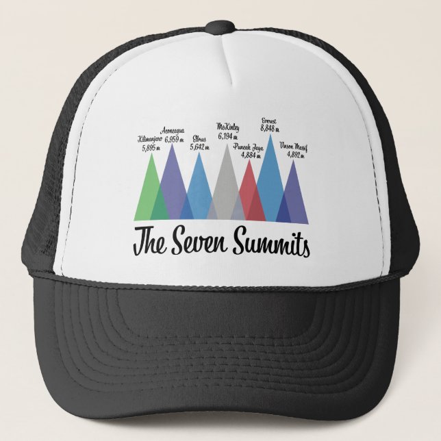 Gorra De Camionero Las siete cumbres (Anverso)