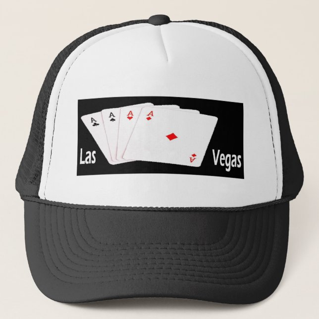 Gorra De Camionero ¡Las Vegas 4 Aces Cap para el jugador! (Anverso)