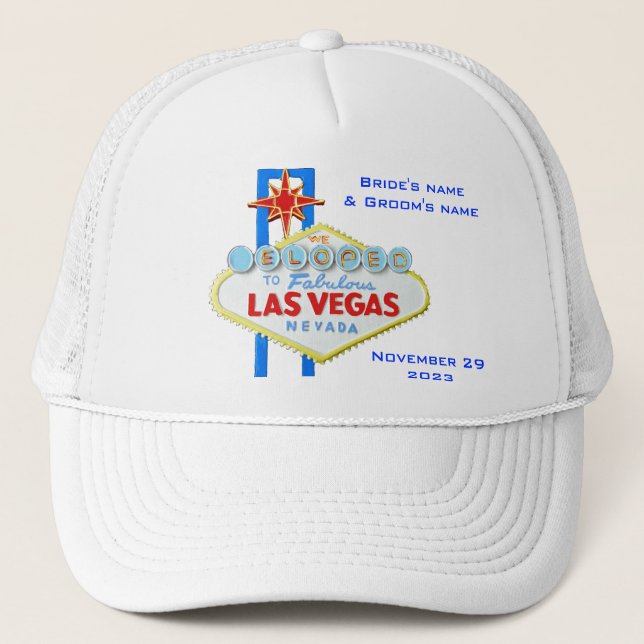 Gorra De Camionero Las Vegas Elope invitación (Anverso)