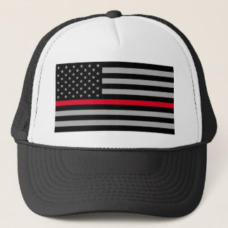 Gorra De Camionero Las vidas rojas importan, la delgada línea roja