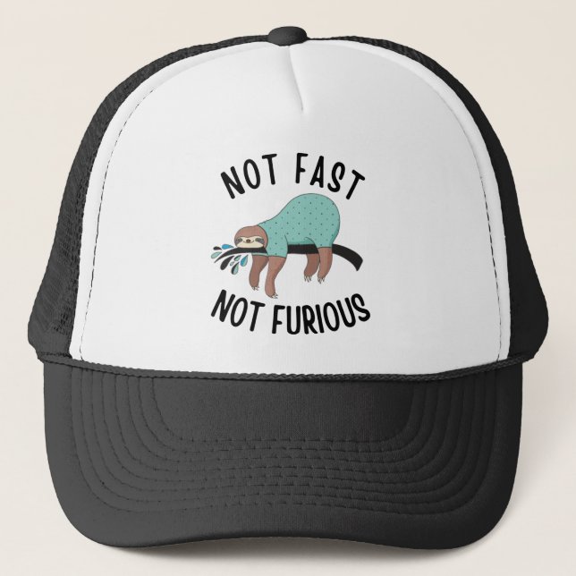Gorra De Camionero Lástima No Rápido No Furioso (Anverso)