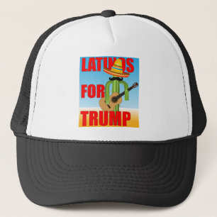 Gorra De Camionero Latinos por Trump