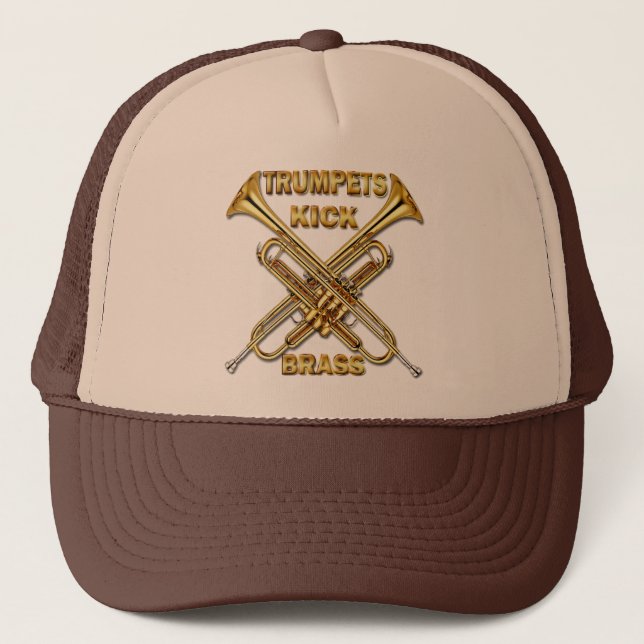 Gorra De Camionero Latón del retroceso de las trompetas (Anverso)