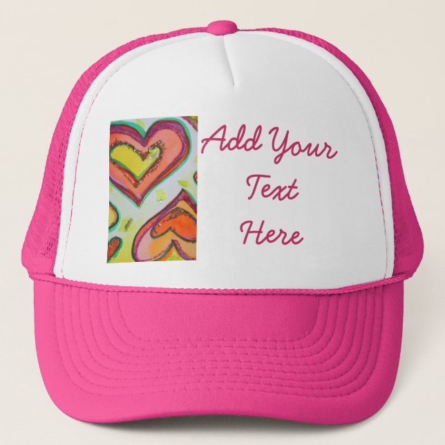 Gorra De Camionero Laugh Hearts Cap (Anverso)