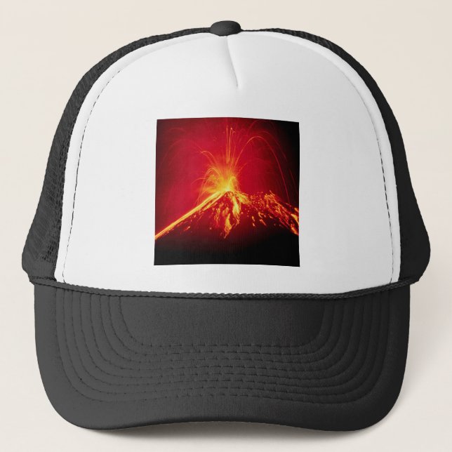 Gorra De Camionero Lava caliente del volcán Costa Rica 1991 (Anverso)