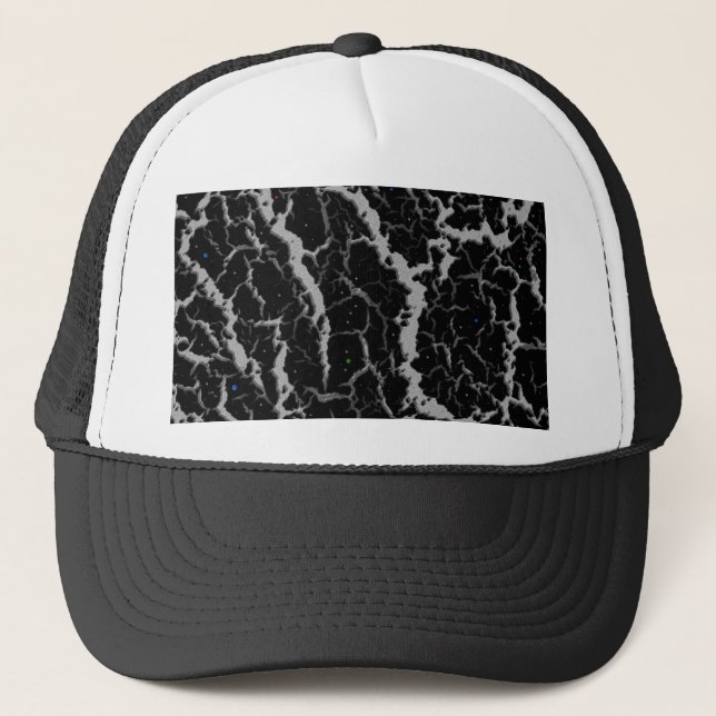 Gorra De Camionero Lava espacial agrietada - Plata (Anverso)