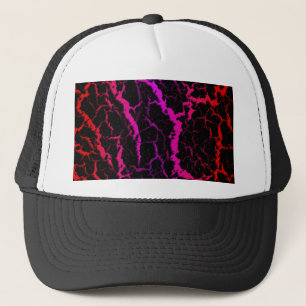 Gorra De Camionero Lava espacial craqueada - Rojo/Rosa