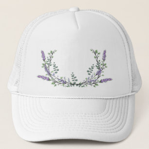 Gorra De Camionero Lavanda y Eucalipto