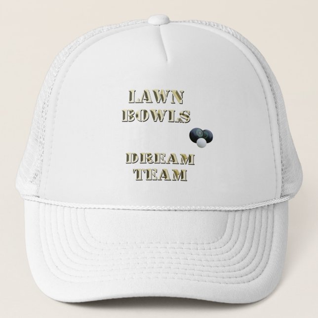 Gorra De Camionero Lawn Bowls Dream Team, (Anverso)