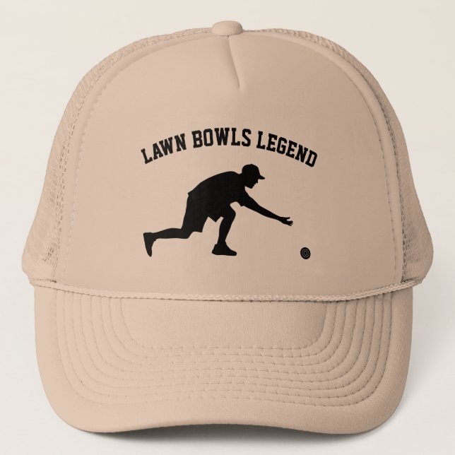 Gorra De Camionero Lawn Bowls Legend (Anverso)