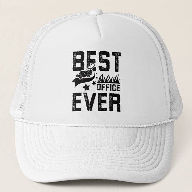 Gorra De Camionero Lawn Mower Best Office Ever (Anverso)
