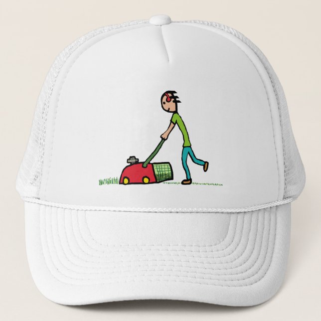 Gorra De Camionero Lawn Mowing (Anverso)